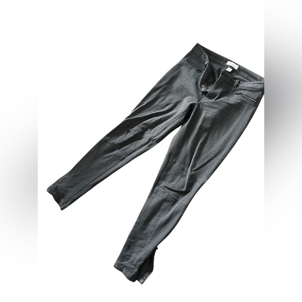 CK Dark Gray Skinny Pants with Ankle Zippers - size 6
